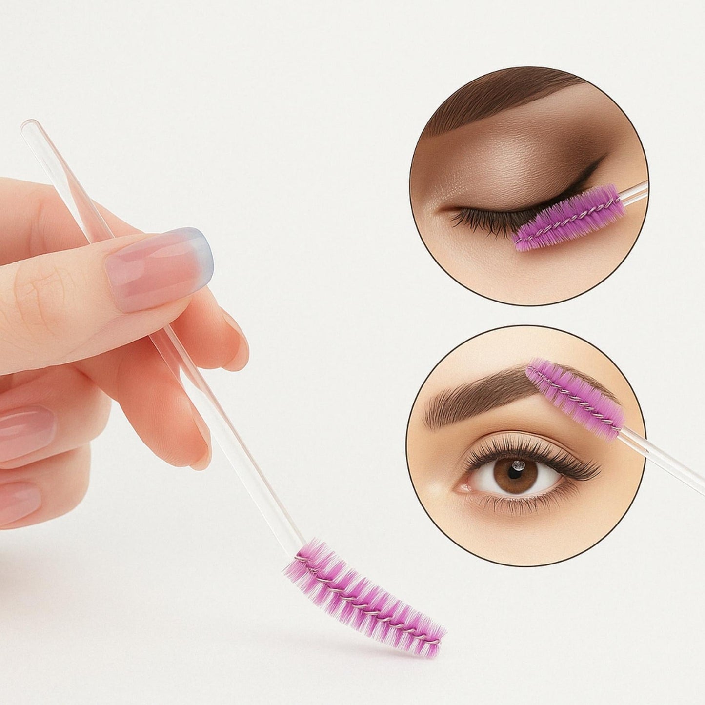Lots de 20 Goupillon Précision pour Sourcils